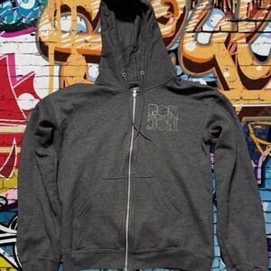 Ron-jon-surf-shop Women's Grey and Black Hoodie